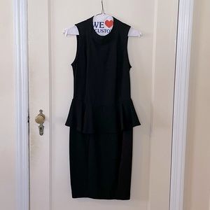 Black peplum Zara dress